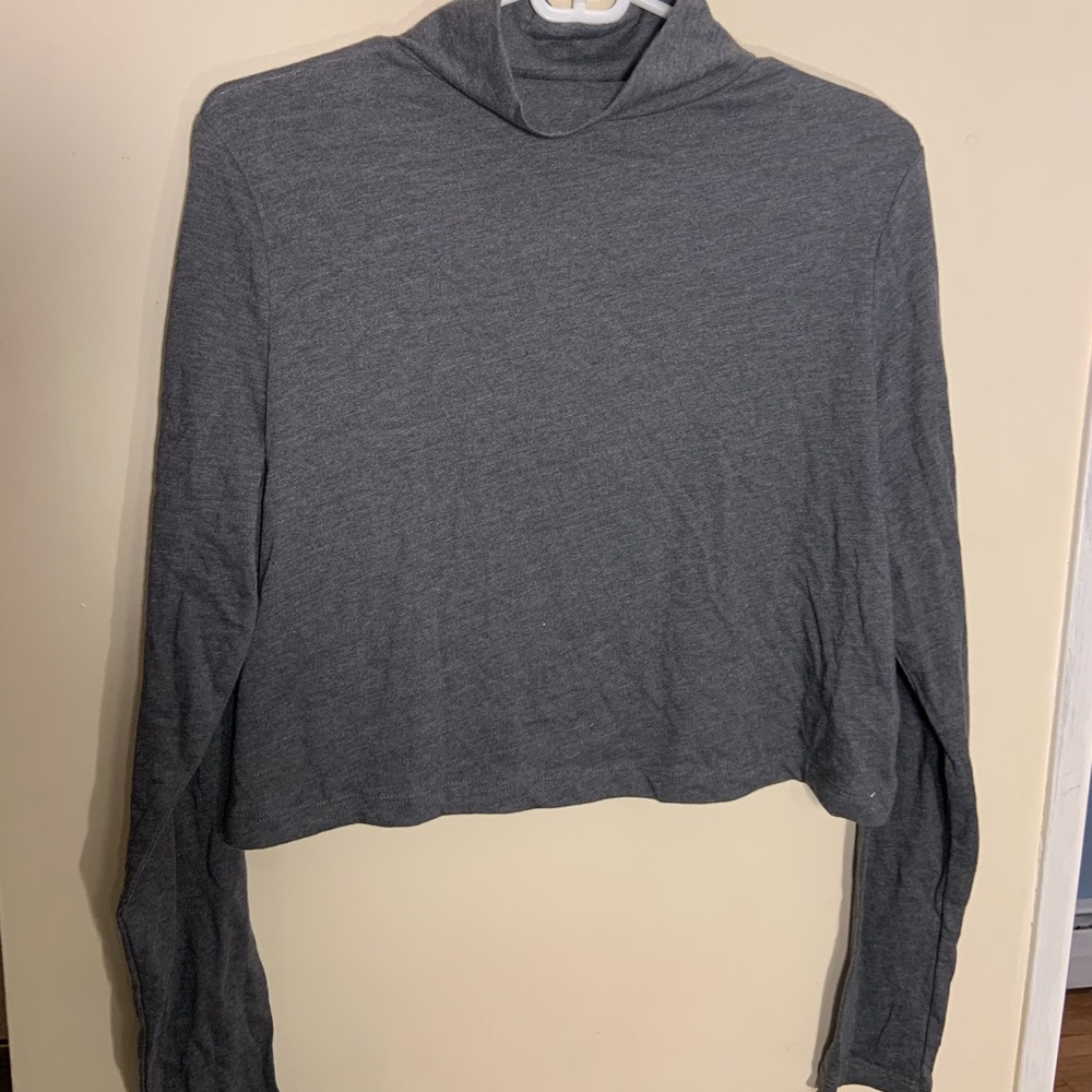 Grey turtle neck